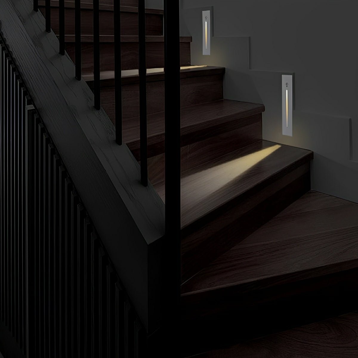 Modern Waterproof White Rectangle LED Waterproof Recessed Stair Lights Step Lights - Flyachilles