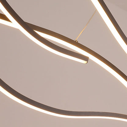 Modern Wave LED Linear Pendant Light - Flyachilles