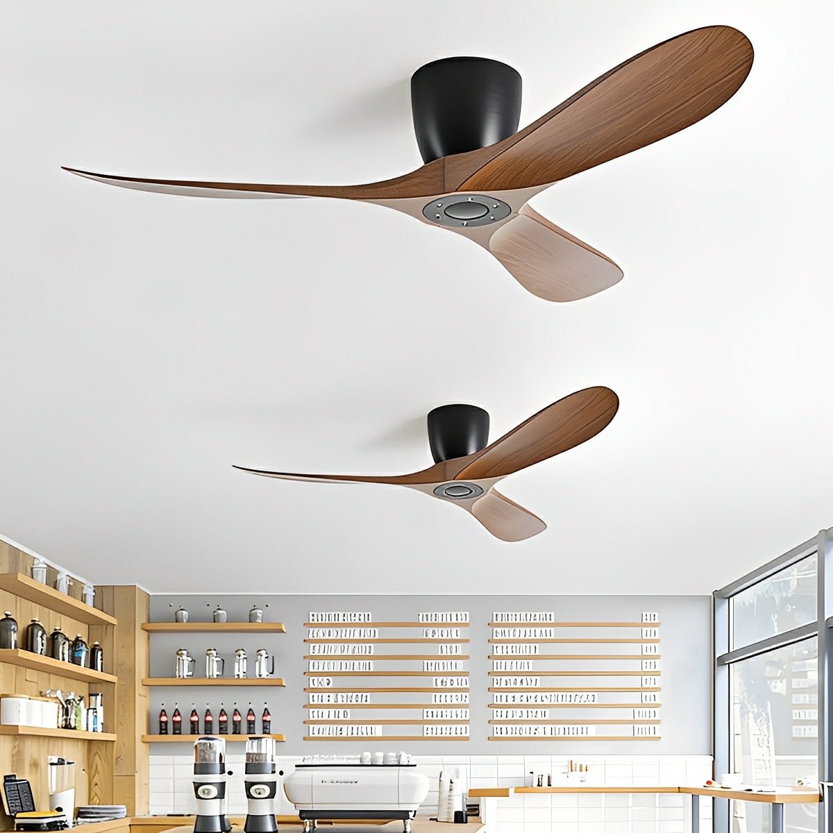 Modern Wing - inspired Blade DC Motor Reverse Ceiling Fan - Flyachilles