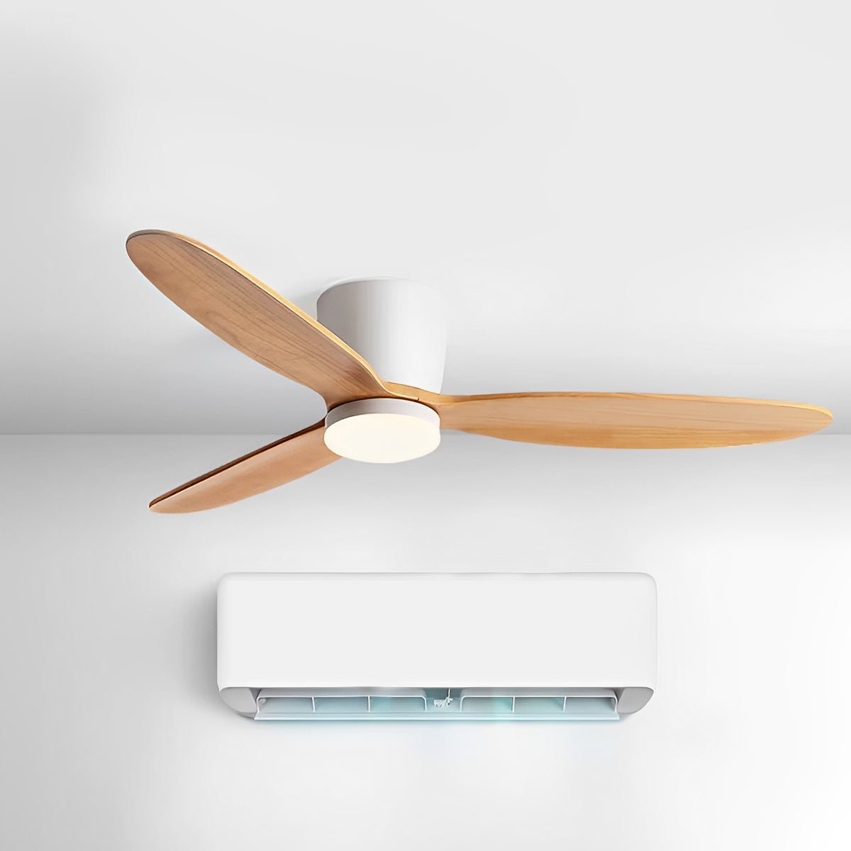 Modern Wood 6 - Speed Inverter Ceiling Fan Light - Flyachilles