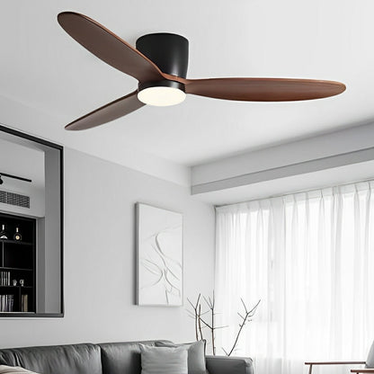 Modern Wood 6 - Speed Inverter Ceiling Fan Light - Flyachilles