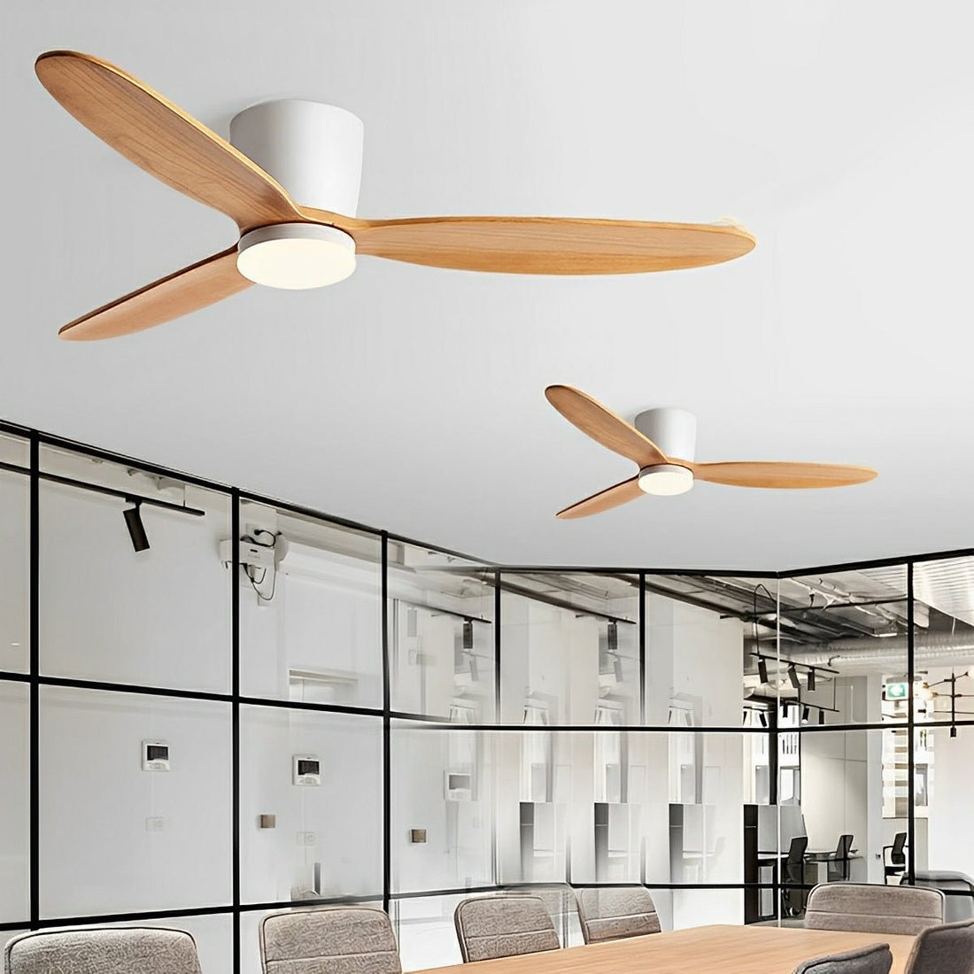Modern Wood 6 - Speed Inverter Ceiling Fan Light - Flyachilles