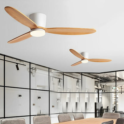 Modern Wood 6 - Speed Inverter Ceiling Fan Light - Flyachilles