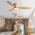 Modern Wood 6 - Speed Inverter Ceiling Fan Light - Flyachilles
