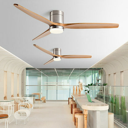 Modern Wood 6 - Speed Reverse Fan Ceiling Fan Light - Flyachilles