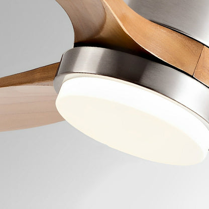 Modern Wood 6 - Speed Reverse Fan Ceiling Fan Light - Flyachilles