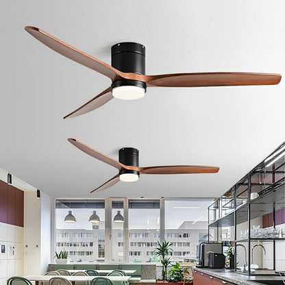 Modern Wood 6 - Speed Reverse Fan Ceiling Fan Light - Flyachilles