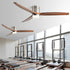 Modern Wood 6 - Speed Reverse Fan Ceiling Fan Light - Flyachilles