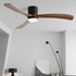 Modern Wood 6 - speed Variable Frequency Fan Light - Flyachilles