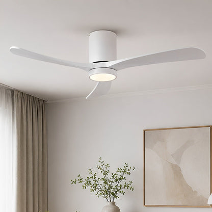 Modern Wood Ceiling Fan Light 6-Speed DC Motor Full-Spectrum - Flyachilles