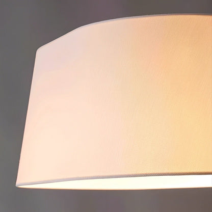 Modern Wood Finish Adjustable Fabric Drum Shade Floor Lamp - Flyachilles