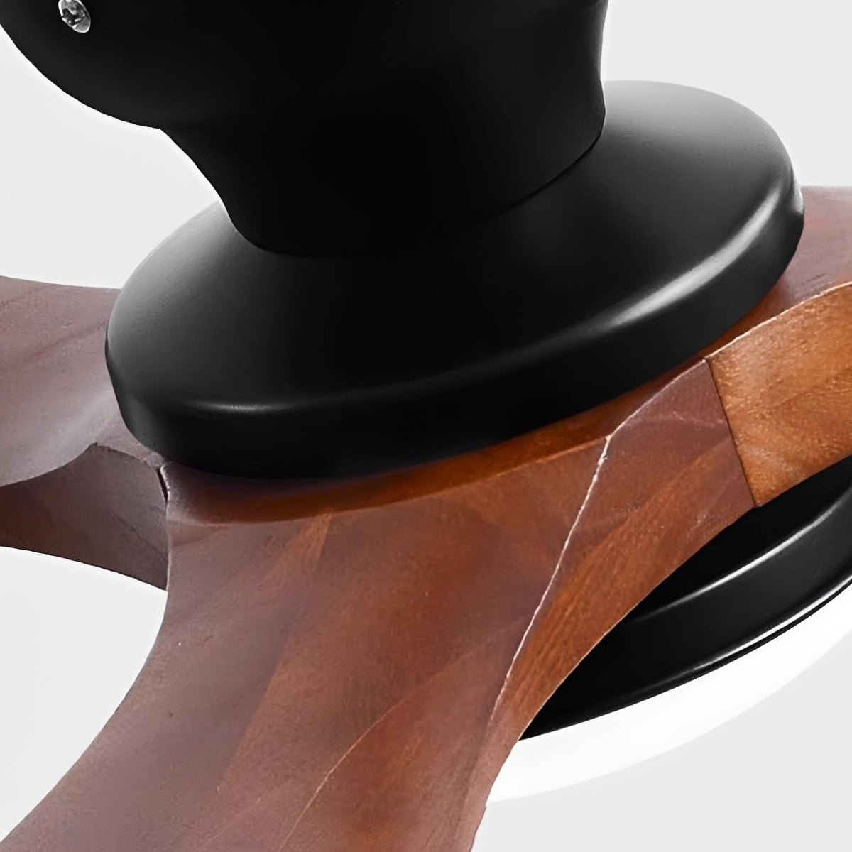Modern Wood LED Ceiling Fan with Light Reversible DC Motor - Flyachilles