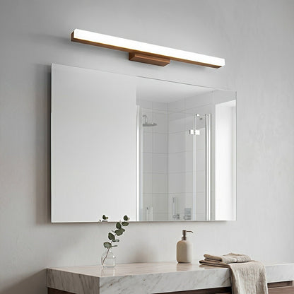 Modern Wood LED Vanity Light Minimalist Bathroom Mirror Wall Sconce - Flyachilles