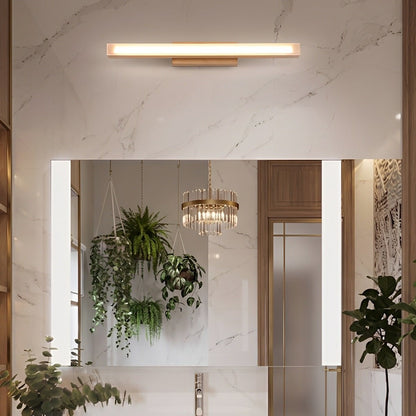 Modern Wood LED Vanity Light Minimalist Bathroom Mirror Wall Sconce - Flyachilles