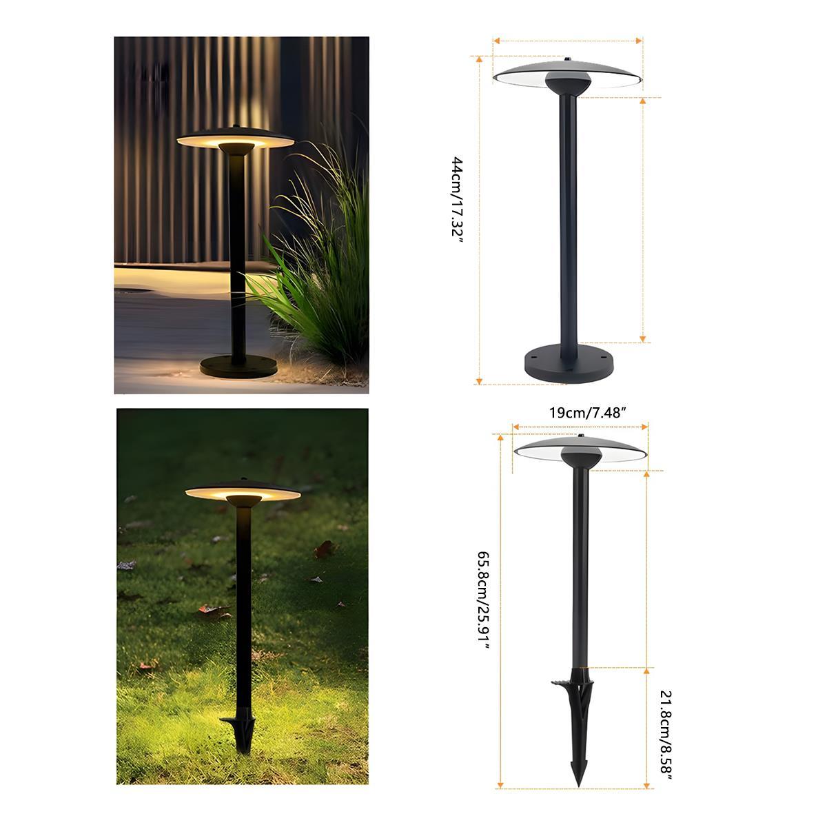 Mushroom Waterproof LED Outdoor Lawn Landscape Lighting - Flyachilles