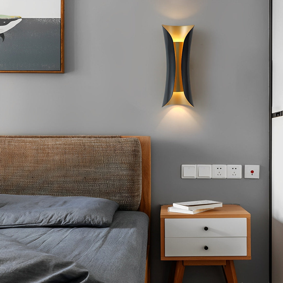 Nordic Aluminum Minimalist Strip LED Wall Sconces Atmosphere Decorative - Flyachilles
