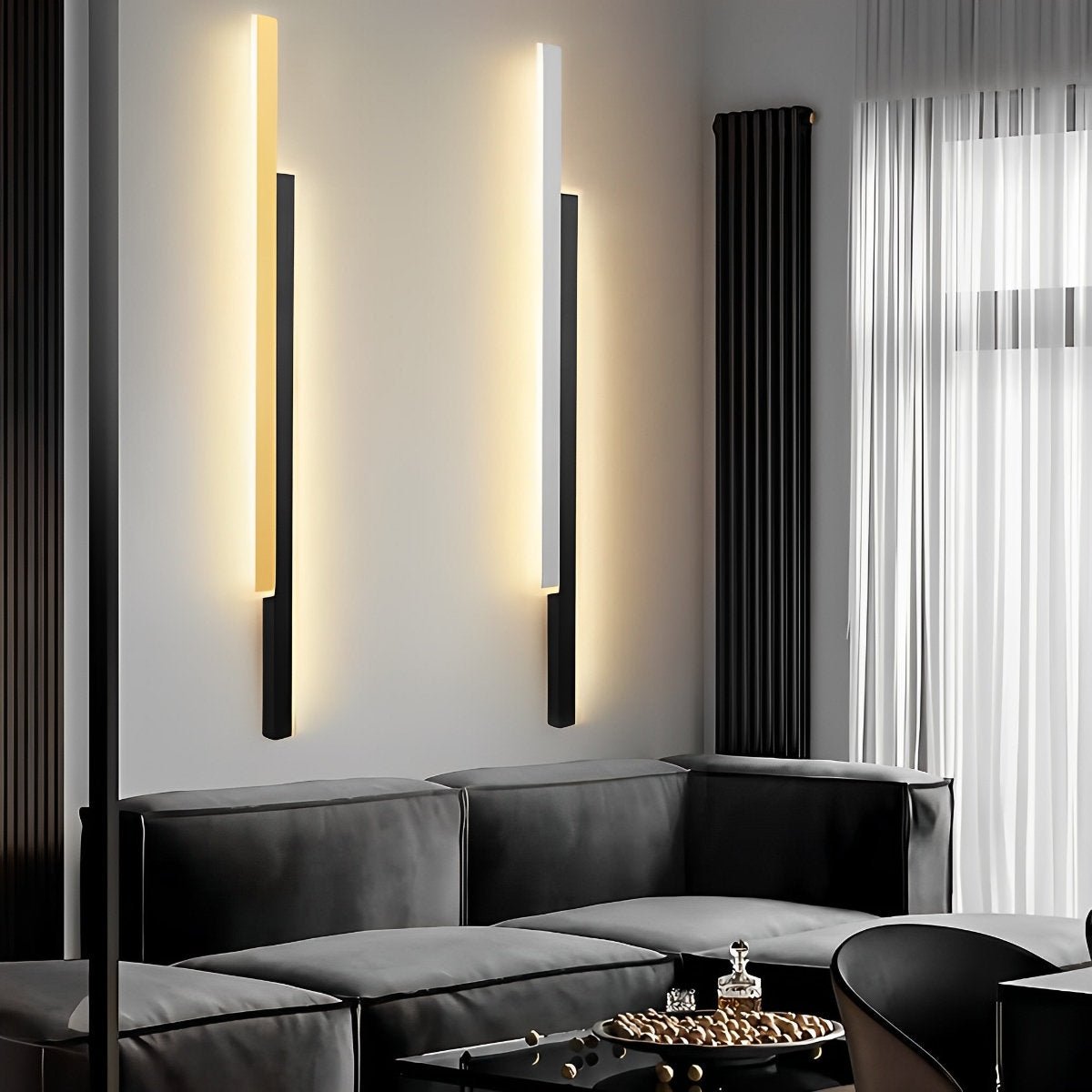 Nordic Minimalist Double Long Strip LED Wall Lamp - Flyachilles