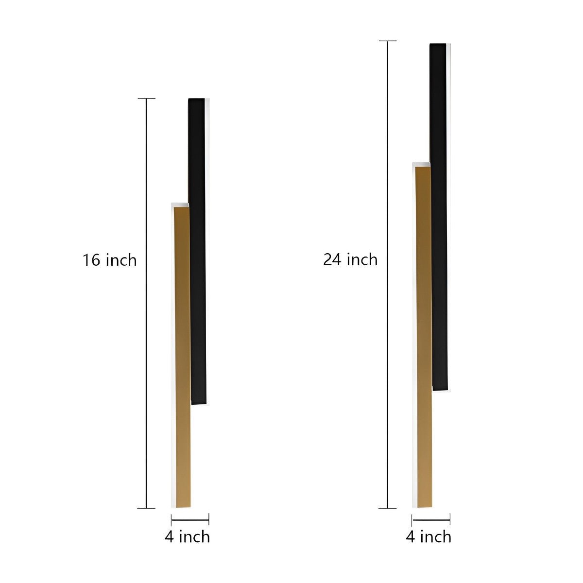 Nordic Minimalist Double Long Strip LED Wall Lamp - Flyachilles