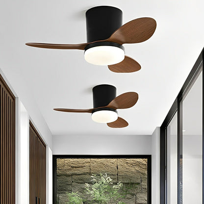 Nordic Modern Minimalist DC Motor Reverse LED Ceiling Fan Light - Flyachilles