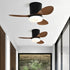 Nordic Modern Minimalist DC Motor Reverse LED Ceiling Fan Light - Flyachilles