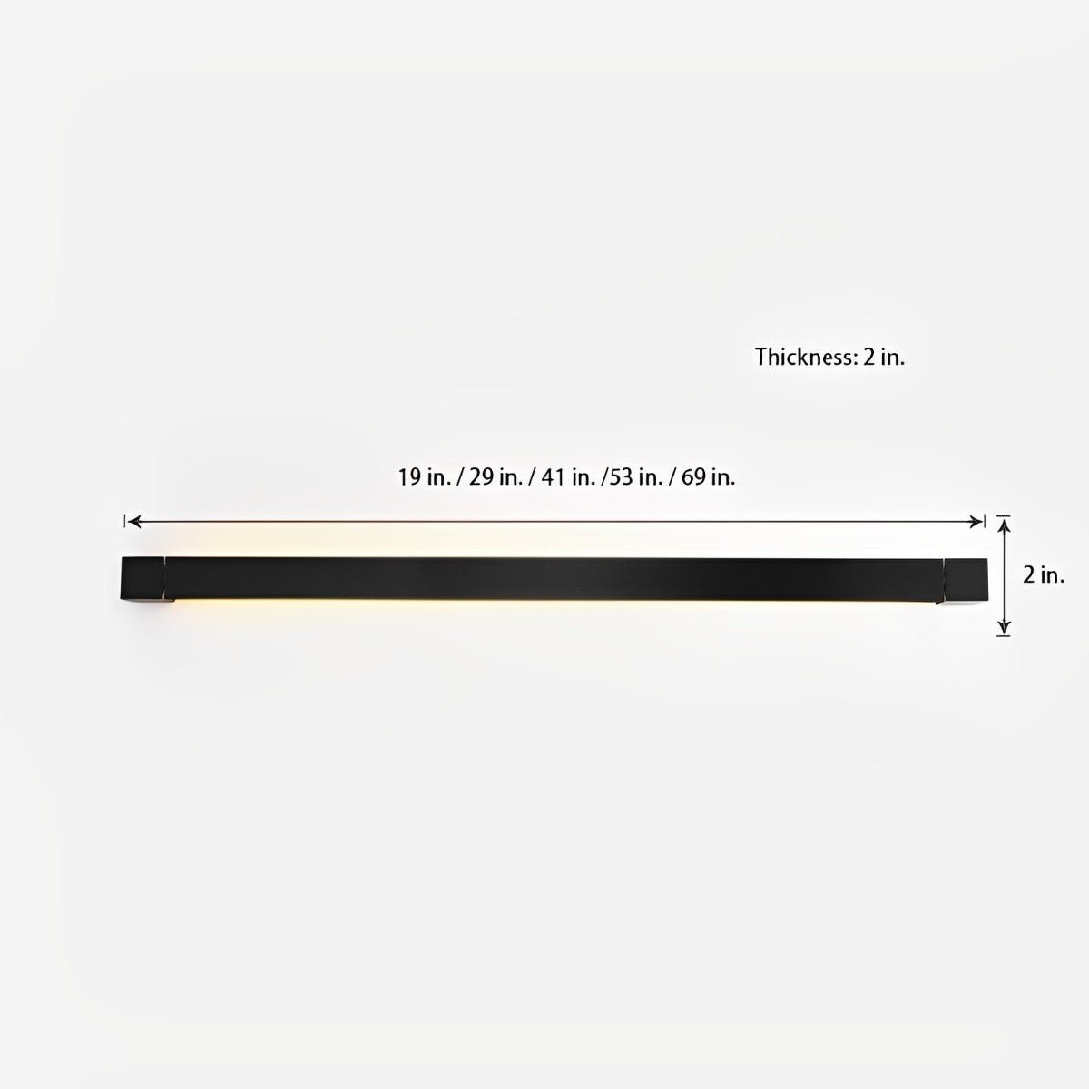 Nordic Ultra - thin Long Strip LED Rotatable Background Wall Light - Flyachilles