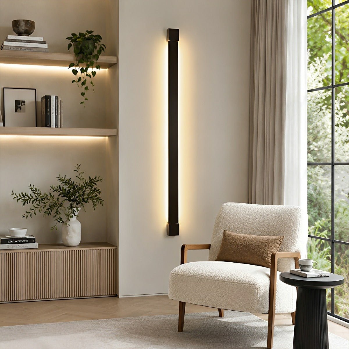 Nordic Ultra - thin Long Strip LED Rotatable Background Wall Light - Flyachilles