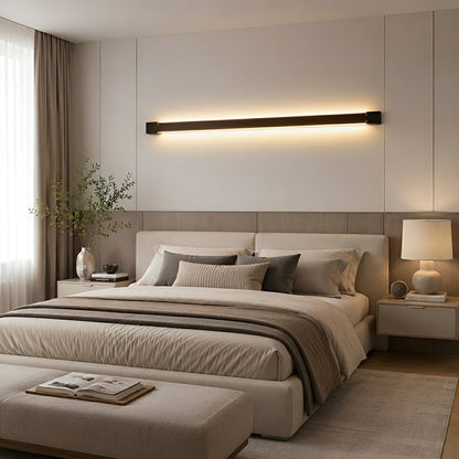 Nordic Ultra - thin Long Strip LED Rotatable Background Wall Light - Flyachilles