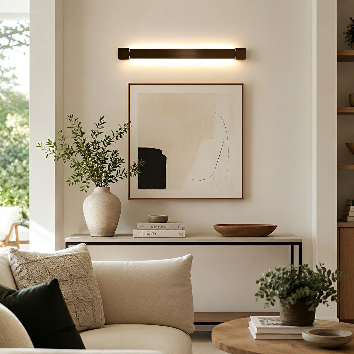 Nordic Ultra - thin Long Strip LED Rotatable Background Wall Light - Flyachilles