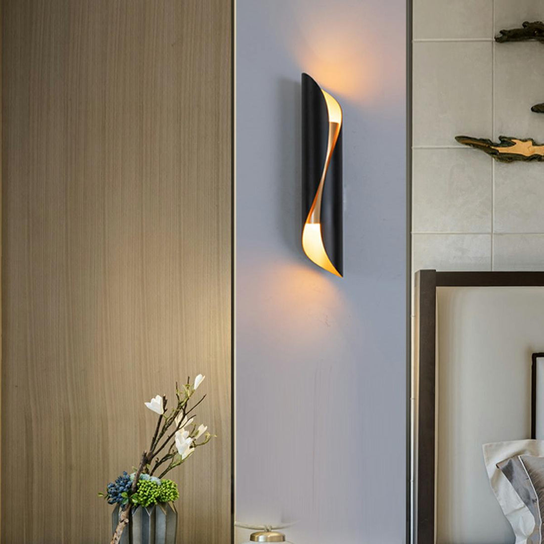 Nordic Unique Metal Up and Down Wall Bedside Industrial Wall Sconce Fixture - Flyachilles