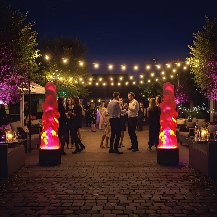 Outdoor Fake LED Flame Light Effects Lighting Christmas Bonfire Party Decor - Flyachilles
