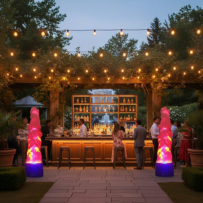 Outdoor Fake LED Flame Light Effects Lighting Christmas Bonfire Party Decor - Flyachilles