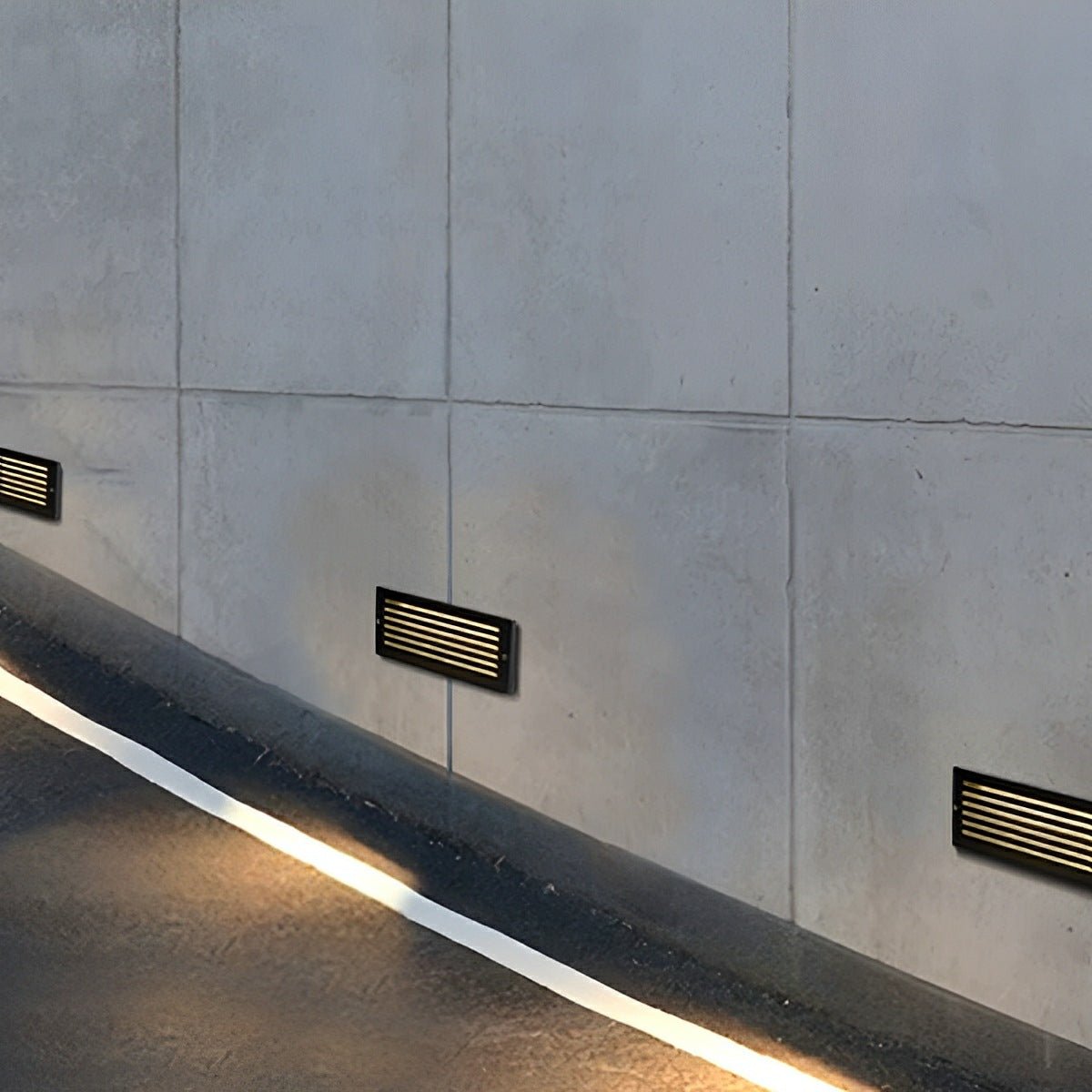 Outdoor Minimalist LED Recessed Stairway Wall Lights - Flyachilles