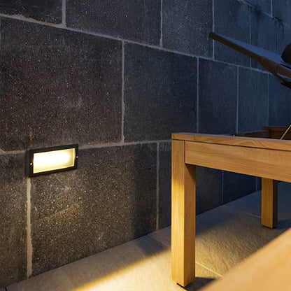 Outdoor Minimalist LED Recessed Stairway Wall Lights - Flyachilles