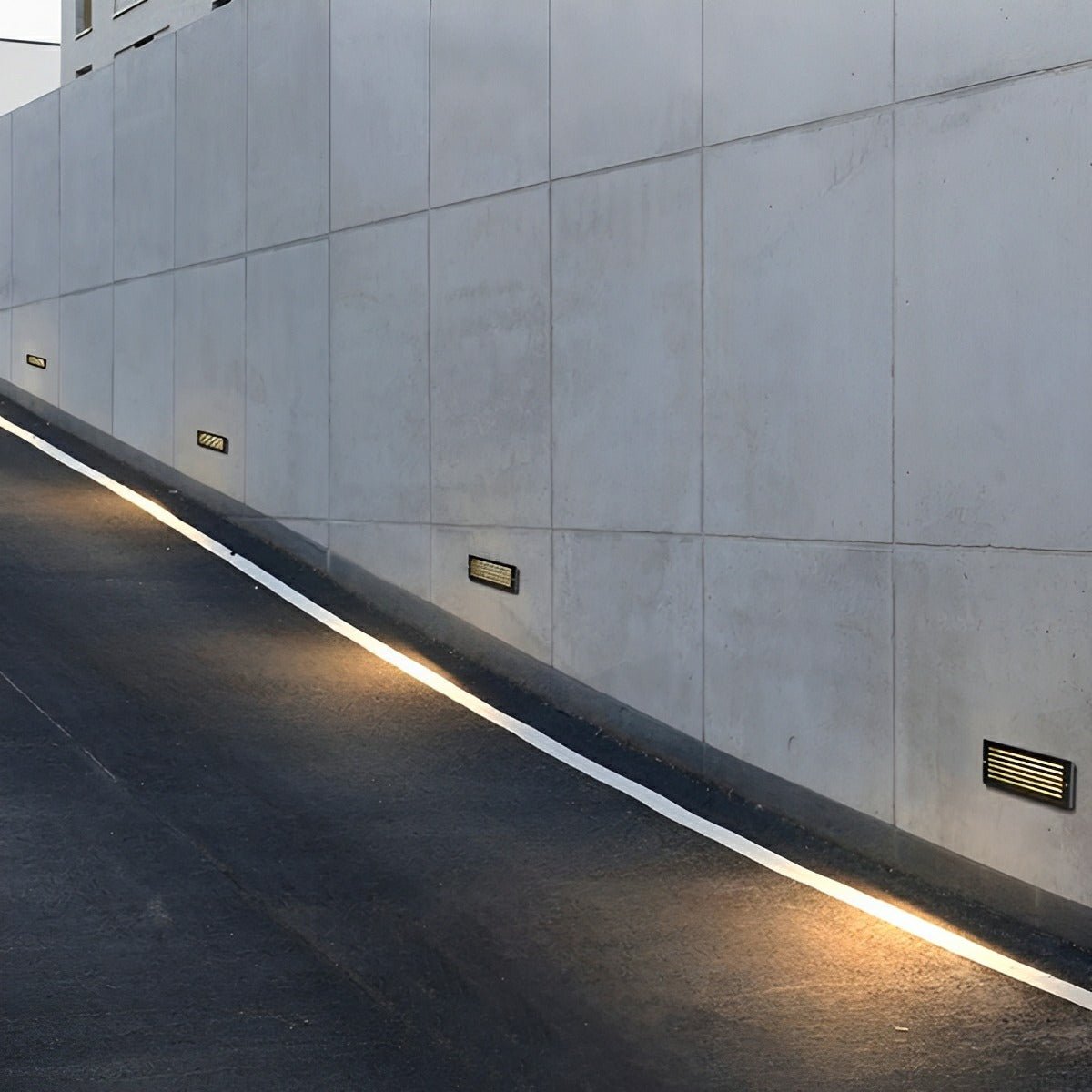 Outdoor Minimalist LED Recessed Stairway Wall Lights - Flyachilles