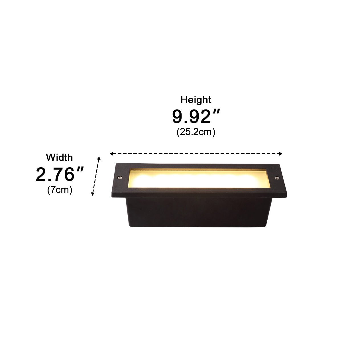 Outdoor Minimalist LED Recessed Stairway Wall Lights - Flyachilles