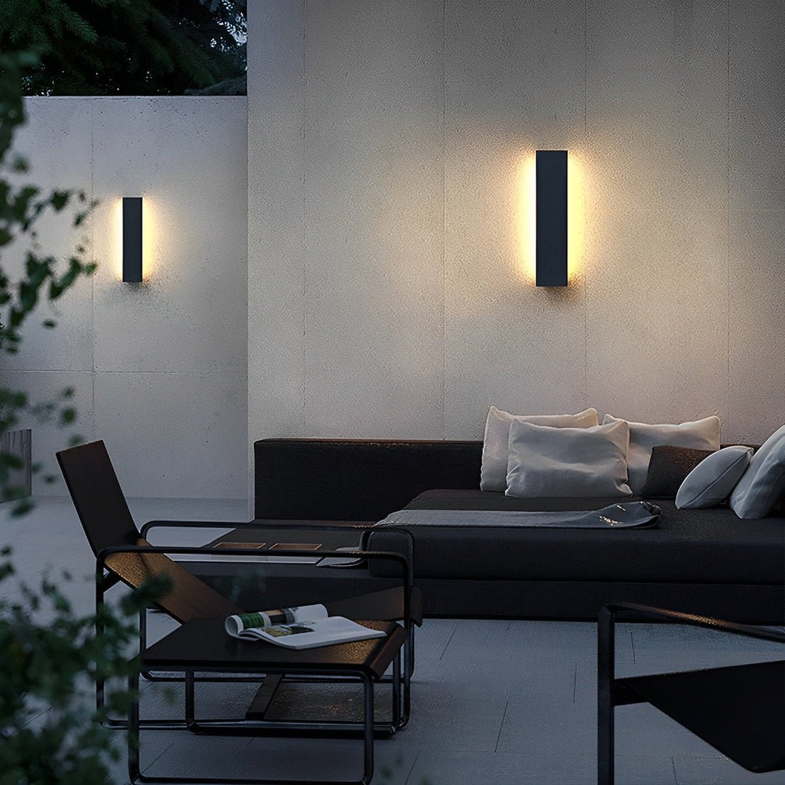 Outdoor Modern Waterproof Long Strip Bright LED Wall Light for Villa Courtyard - Flyachilles