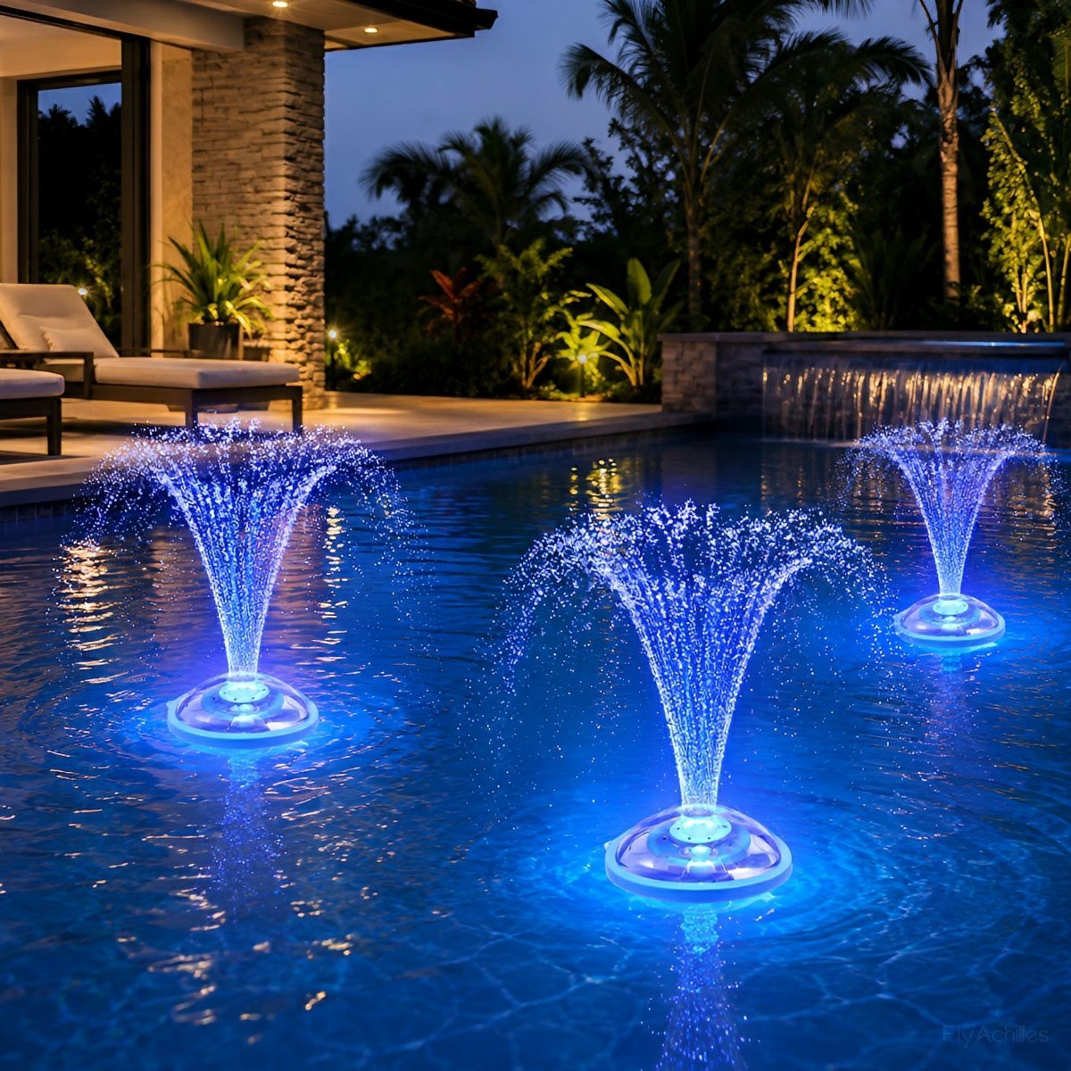 Outdoor RGB Floating Fountain Pool Light - Flyachilles