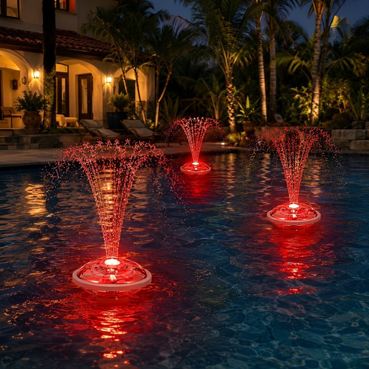 Outdoor RGB Floating Fountain Pool Light - Flyachilles