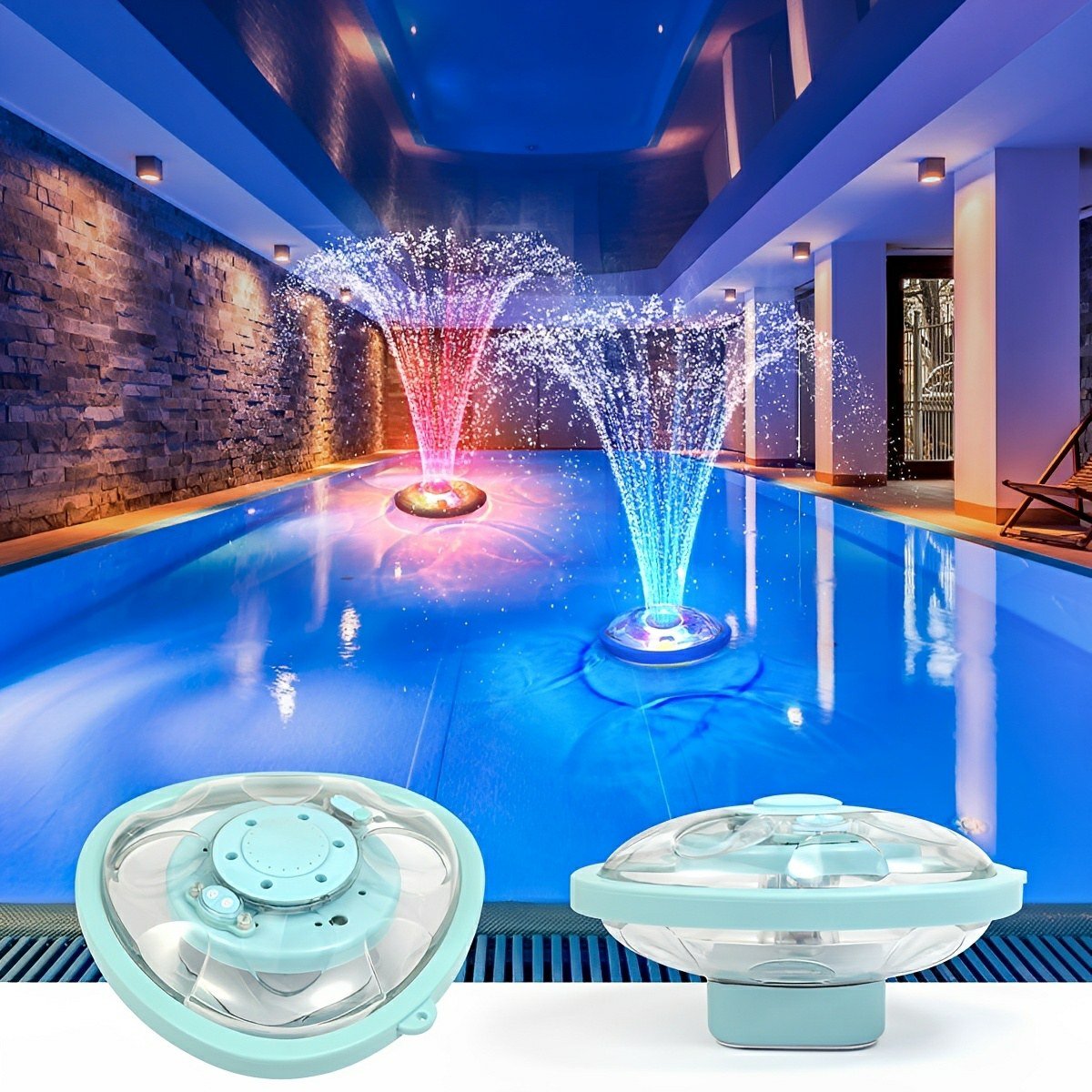Outdoor RGB Floating Fountain Pool Light - Flyachilles