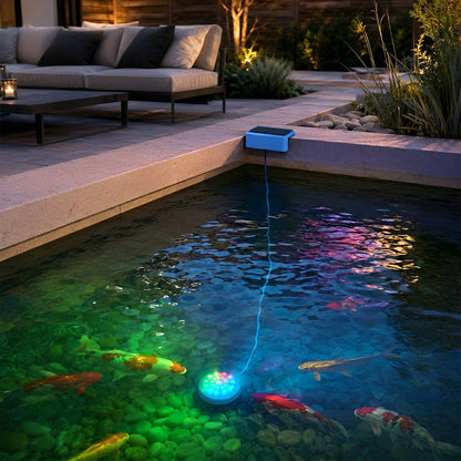 Outdoor Solar RGB Pool Light Underwater Lighting - Flyachilles