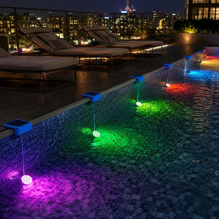 Outdoor Solar RGB Pool Light Underwater Lighting - Flyachilles