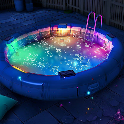 Outdoor Solar RGB Pool Light Underwater Lighting - Flyachilles