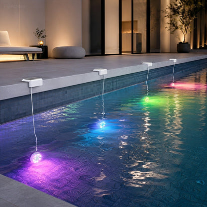 Outdoor Solar RGB Pool Light Underwater Lighting - Flyachilles