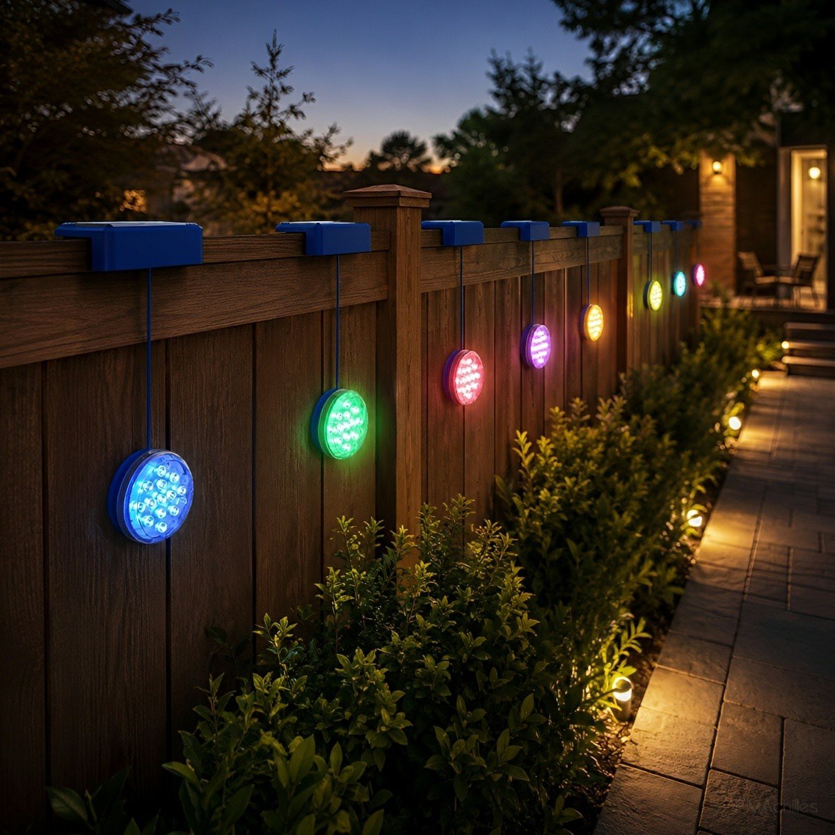 Outdoor Solar RGB Pool Light Underwater Lighting - Flyachilles