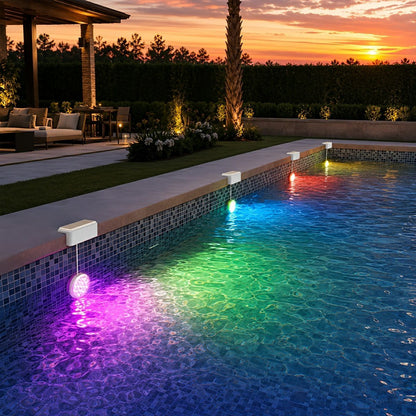 Outdoor Solar RGB Pool Light Underwater Lighting - Flyachilles