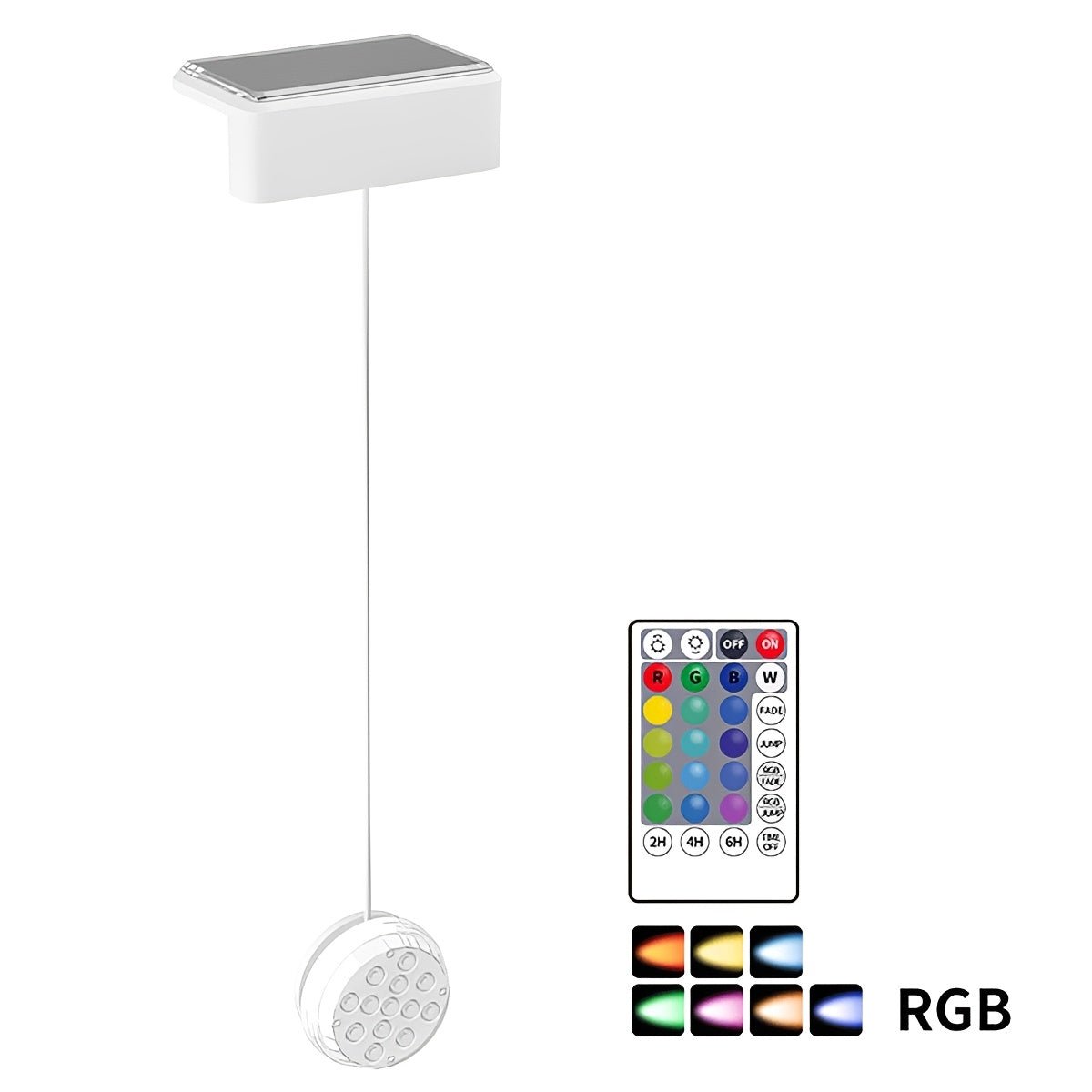 Outdoor Solar RGB Pool Light Underwater Lighting - Flyachilles