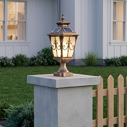 Outdoor Victorian Style Fence Post Lights LED Column Light Pillar - Flyachilles