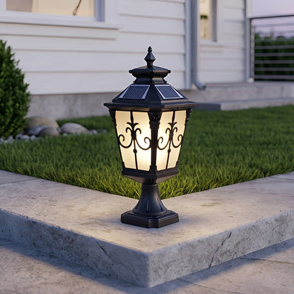 Outdoor Victorian Style Fence Post Lights LED Column Light Pillar - Flyachilles