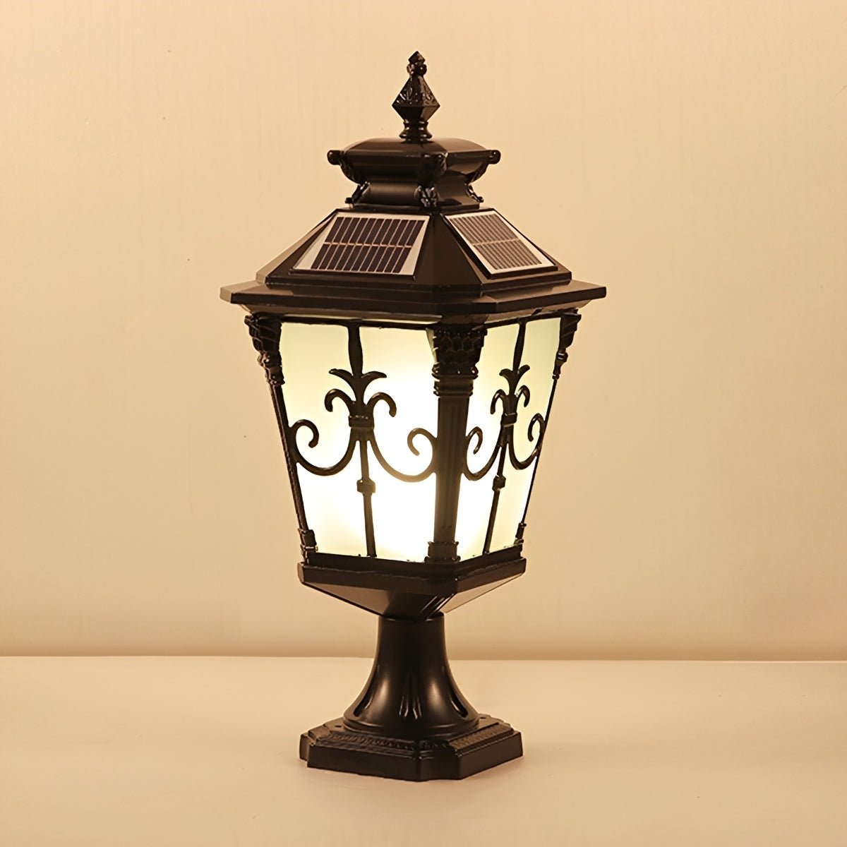 Outdoor Victorian Style Fence Post Lights LED Column Light Pillar - Flyachilles