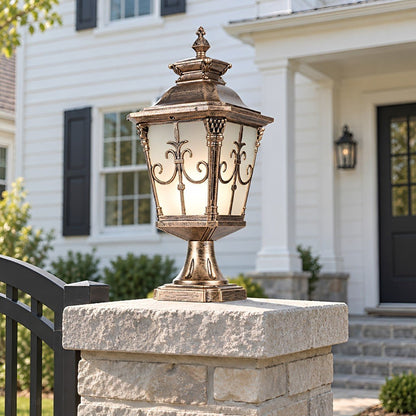 Outdoor Victorian Style Fence Post Lights LED Column Light Pillar - Flyachilles